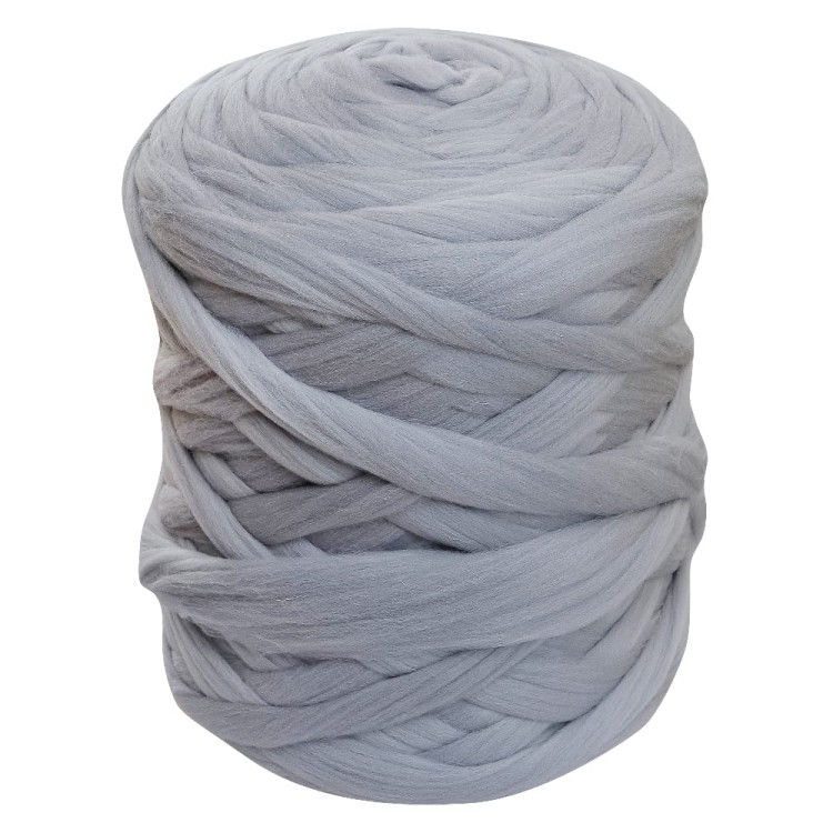 wełna czesankowa czesanka 37 jasny szary metalik