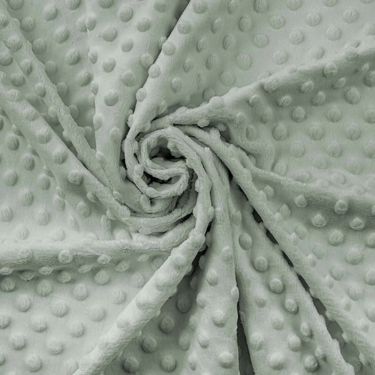 minky-kropki-380-sky-gray-jasna-szalwia.jpgTkanina Minky w kolorze jadeit (jadeite) z tłoczonymi kropkami – miękka dzianina polarowa 380 g idealna na kocyki, poduszki, zabawki, artykuły dla dzieci i DIY