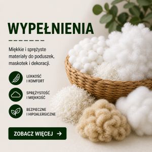 wypełnienia do poduszek i kołder - kulka silikonowa i owata