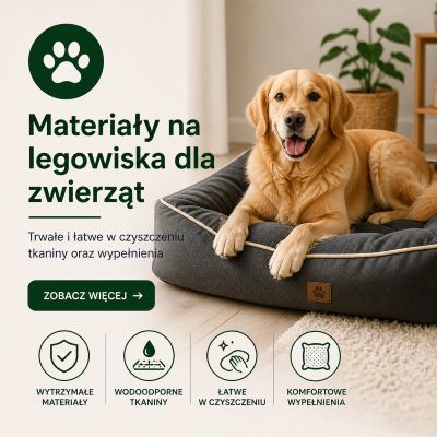 materiały i wypełnienia do posłań i legowisk dla zwierząt